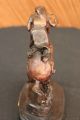 Frederic Remington Indianer Auf Pferd Cheyenne Bronze Skulptur Antike Bild 9