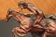 Frederic Remington Indianer Auf Pferd Cheyenne Bronze Skulptur Antike Bild 2