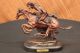 Frederic Remington Indianer Auf Pferd Cheyenne Bronze Skulptur Antike Bild 4