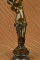 Bronze Statue Kunst Deko Nacktes Mädchen Von Aldo Vitaleh Figur Antike Bild 9