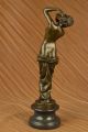 Bronze Statue Kunst Deko Nacktes Mädchen Von Aldo Vitaleh Figur Antike Bild 6