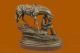 Skulptur Frederic Remington Bronze Cowboy Auf Pferd Signiert Hochqualitativ Antike Bild 4