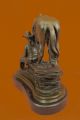 Skulptur Frederic Remington Bronze Cowboy Auf Pferd Signiert Hochqualitativ Antike Bild 6