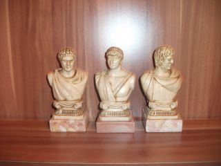 Caracalla,  Trajan & Nero Büst Skulpture Römischer Kaiser - In Rom Bild