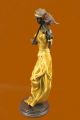 Mehrfarbig Patina Bronze Skulptur Violin Spielerin Viola Musiker Marmorfigur Antike Bild 5