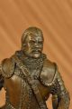 Echtes Bronze Metall Statue Stein Schlacht Nordisch Viking Warrior Skulptur Hot Antike Bild 9