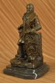 Echtes Bronze Metall Statue Stein Schlacht Nordisch Viking Warrior Skulptur Hot Antike Bild 3