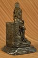 Echtes Bronze Metall Statue Stein Schlacht Nordisch Viking Warrior Skulptur Hot Antike Bild 7