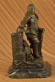Echtes Bronze Metall Statue Stein Schlacht Nordisch Viking Warrior Skulptur Hot Antike Bild 8