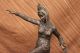 Exotischer Tänzer Figur Vintage Signiert Statue Von Mirval Marmor Basis Deko Antike Bild 4