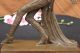 Exotischer Tänzer Figur Vintage Signiert Statue Von Mirval Marmor Basis Deko Antike Bild 6