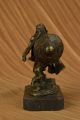 Bronze Figur Europäischer Krieger Skulptur Dekoration Antike Bild 5