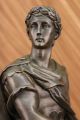 Kaiser Augustus Caeser Größe Römische Bronzene Kämpfer Statue Mamorskulptur Antike Bild 4