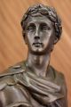 Kaiser Augustus Caeser Größe Römische Bronzene Kämpfer Statue Mamorskulptur Antike Bild 5