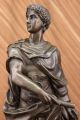 Kaiser Augustus Caeser Größe Römische Bronzene Kämpfer Statue Mamorskulptur Antike Bild 7