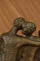 Mitte Jahrhundert Dali Familienportrait Bronzeskulptur Hot Gegossen Kunst Figur Antike Bild 11