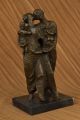 Mitte Jahrhundert Dali Familienportrait Bronzeskulptur Hot Gegossen Kunst Figur Antike Bild 2