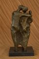 Mitte Jahrhundert Dali Familienportrait Bronzeskulptur Hot Gegossen Kunst Figur Antike Bild 4