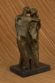 Mitte Jahrhundert Dali Familienportrait Bronzeskulptur Hot Gegossen Kunst Figur Antike Bild 5