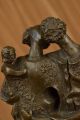 Mitte Jahrhundert Dali Familienportrait Bronzeskulptur Hot Gegossen Kunst Figur Antike Bild 8