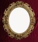 Wandspiegel Spiegel In Gold Oval 45 X 38 Cm Barock Antik Repro Vintage 345 3 Antike Bild 12