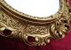 Wandspiegel Spiegel In Gold Oval 45 X 38 Cm Barock Antik Repro Vintage 345 3 Antike Bild 14