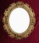 Wandspiegel Spiegel In Gold Oval 45 X 38 Cm Barock Antik Repro Vintage 345 3 Antike Bild 6