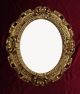 Wandspiegel Spiegel In Gold Oval 45 X 38 Cm Barock Antik Repro Vintage 345 3 Antike Bild 8