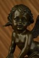 Jahrgang Französische Renaissance - Engel Putti Spelter Bronze Figur Statue Deco Antike Bild 9