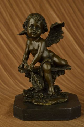 Jahrgang Französische Renaissance - Engel Putti Spelter Bronze Figur Statue Deco Bild
