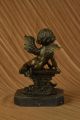 Jahrgang Französische Renaissance - Engel Putti Spelter Bronze Figur Statue Deco Antike Bild 5