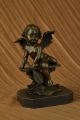 Jahrgang Französische Renaissance - Engel Putti Spelter Bronze Figur Statue Deco Antike Bild 8