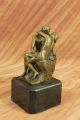 Bronzefigur Der Kuss Von Frazösischem Bildhauer Rodin Erotisch Art Deco Skulptur Antike Bild 9