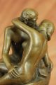 Bronzefigur Der Kuss Von Frazösischem Bildhauer Rodin Erotisch Art Deco Skulptur Antike Bild 5