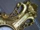 Wanduhr Schwan In Gold Mit Ther­mometer Antik Look 38x65cm Barock Quarzuhr 5 Antike Bild 10