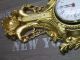 Wanduhr Schwan In Gold Mit Ther­mometer Antik Look 38x65cm Barock Quarzuhr 5 Antike Bild 14