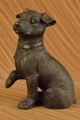 Bronzeskulptur Verspielter Dackel Groß Hundezüchter Art Deco Figur Statue Antike Bild 2