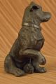Bronzeskulptur Verspielter Dackel Groß Hundezüchter Art Deco Figur Statue Antike Bild 7