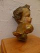 Antiker Barock Holz Engel Putti Leibes Freundliches Gesicht SchÖne Patina Vor 1900 Bild 2