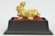 Hot Cast 24k Gold Beschichtet Bunny Geschenk Idee Bronze Museum Qualität Antike Bild 3