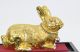 Hot Cast 24k Gold Beschichtet Bunny Geschenk Idee Bronze Museum Qualität Antike Bild 5