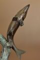 Bronze Skulptur Art Sammler Ausgabe Nummeriert Vier Forellen Fisch Antike Bild 3