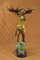 Hot Gusshandgefertigte Wilden Elch - Sammler Ausgabe/nummerierte Bronze Sculpture Antike Bild 2