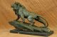 Wilden Afrikanischen Löwen Extra Groß Safari Bronze Skulptur Von Barye Antike Bild 10