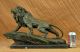 Wilden Afrikanischen Löwen Extra Groß Safari Bronze Skulptur Von Barye Antike Bild 1
