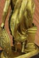 Bronze Figur Auf Marmor Basis - Griechisch/ Römischer Soldat Mit Speer,  Schild Antike Bild 10