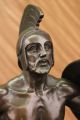 48cm Römischer Gladiator Spartanischer Krieger Bronzene Skulptur Mamorfuß Statue Antike Bild 4