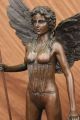 Signiert Moreau Amazonischer Krieger Bronzene Skulptur Figur Marmorfuß Ausverk Antike Bild 5