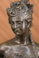 Kunst Dekor Jugendstil Damen Herbst Bronzeskulptur Von Moreau Lrg Antike Bild 5