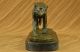 Heulender Wolf Bronze Statue Tier Figur Skulptur Kunst Deko Groß Antike Bild 5